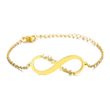 Custom Name Bracelet Infinity Stainless Steel Charm Mom Family Jewelry