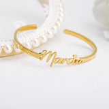Name Bracelet Women Stainless Steel Heart Bracelet Girl Dainty Jewelry