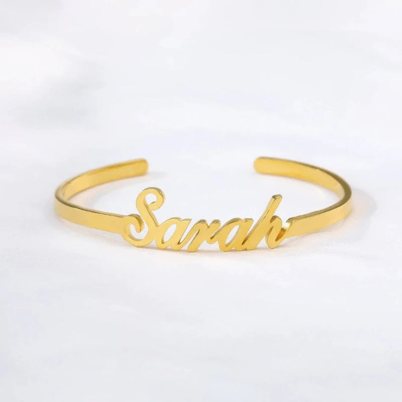 Name Bracelet Women Stainless Steel Heart Bracelet Girl Dainty Jewelry
