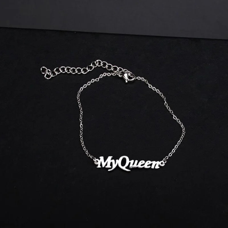 Custom Name Bracelet for Women Handwriting Love Bangle