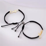 Personalized Name Bracelets Rope Chain Stainless Steel Nameplate Pendant