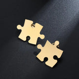 Personalized Name Brooch Pin/Wedding Puzzle Brooch Letter Lapel Pin