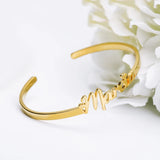Personalized Name Cuff Bracelet for Women