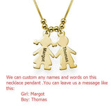 Personalized Name & Date Necklace - Boy or Girl - Silver