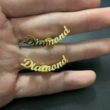 Personalized Initial Letter Stud Earrings Stainless Steel Earring Jewelry