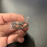 Personalized Initial Letter Stud Earrings Stainless Steel Earring Jewelry