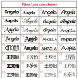 Name Earrings Stainless Steel Initial Letter Nameplate St