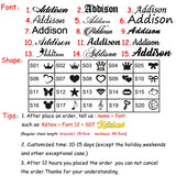 Customized CZ Name Earrings Stainless Steel Letter Jewelry