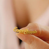 Custom Cursive Name Earrings Stainless Steel Women's Gift