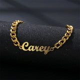 Personalized Name Cuban Chain Bracelet, Men's Gift