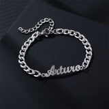 Personalized Name Cuban Chain Bracelet, Men's Gift