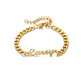 Personalized Name Cuban Chain Bracelet, Men's Gift