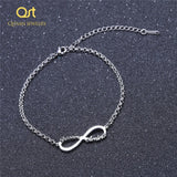 Custom Infinity Bracelet Stainless Steel Handwriting Love Bangle