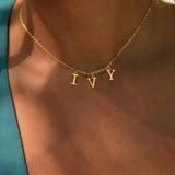 Personalized Initial Necklace for Women, Stainless Steel Jewelry Birthday Gift