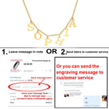 Personalized Initial Necklace for Women, Stainless Steel Jewelry Birthday Gift