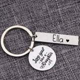 Love You Like a Daughter Keychain