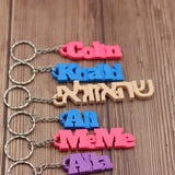 Custom Name Keychain Stainless Steel Pendant Keychains for Women