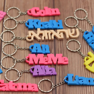 Custom Name Keychain Stainless Steel Pendant Keychains for Women
