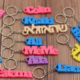 Custom Name Keychain Stainless Steel Pendant Keychains for Women