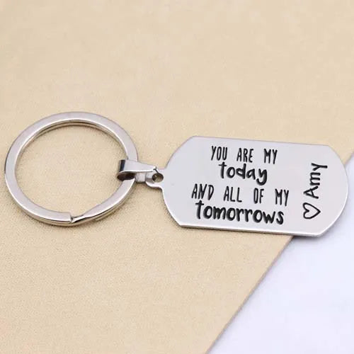 Personalized Name Keychain for Couples
