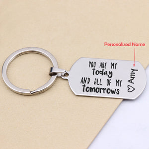 Personalized Name Keychain for Couples
