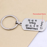 Personalized Name Keychain for Couples