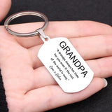 Personalized Name Keychain for Grandpa - Father's Gift Keyring