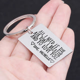 Personalized Couples Keychain Engraved: All I Need Is The Air That I Breathe