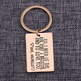 Personalized Couples Keychain Engraved: All I Need Is The Air That I Breathe