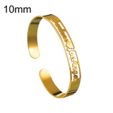Personalized Name Bangle Stainless Steel Nameplate Cuff Bracelet