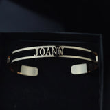 Custom Name Bangle Stainless Steel Cuff