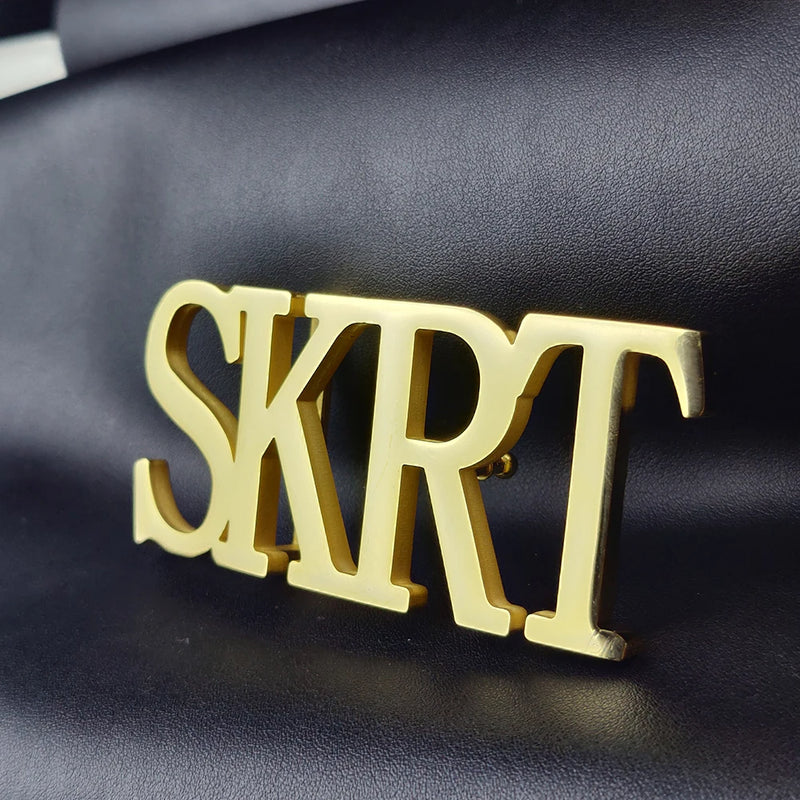 Custom Name Letters Belt Stainless Steel Buckle Unisex Accessories