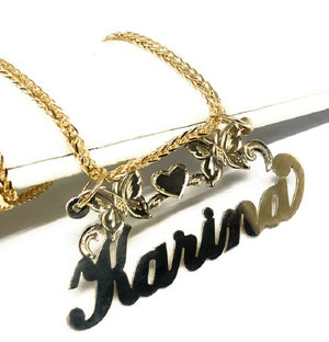 Custom Name Necklace 18k Plated Pendant Stainless Steel Gift