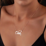 Custom Name Necklace Stainless Steel Women's Nameplate Jewelry