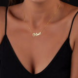 Custom Name Necklace Stainless Steel Women's Nameplate Jewelry