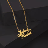 Personalized Custom Name Necklace Stainless Steel Necklace Pendant for Men Women