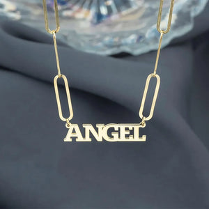 Men's Stainless Steel Name Necklace