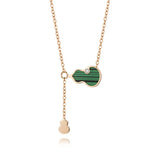 Personalized Name Necklaces Engraved Vintage Gourd Pendant Women Necklaces