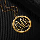 Family Stainless Steel Round Couple Necklace Pendant Choker Anniversary