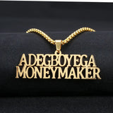 Custom Name Necklaces Initial Letter Pendant Long Chain Personalized Jewelry