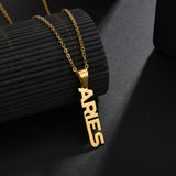 Personalized Name Pendant for Women Stainless Steel Nameplate Chain Jewelry