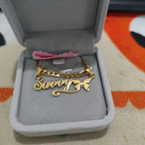 Customized Name Pendant Necklace Stainless Steel Letter Necklace
