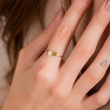 Personalized Name Rings for Women Stainless Steel Silver Rosegold