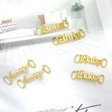 Custom Stainless Steel Nameplate Shoe Buckle Shoelace Clips