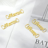 Custom Stainless Steel Nameplate Shoe Buckle Shoelace Clips