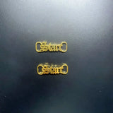 Personalized Name Shoe-buckle Stainless Steel Buckie Silver Charm Jewelry