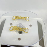 Personalized Name Shoe-buckle Stainless Steel Buckie Silver Charm Jewelry