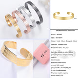 Custom Name Stainless Steel Bracelet Personalized Jewelry Women Men