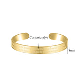 Custom Name Stainless Steel Bracelet Personalized Jewelry Women Men