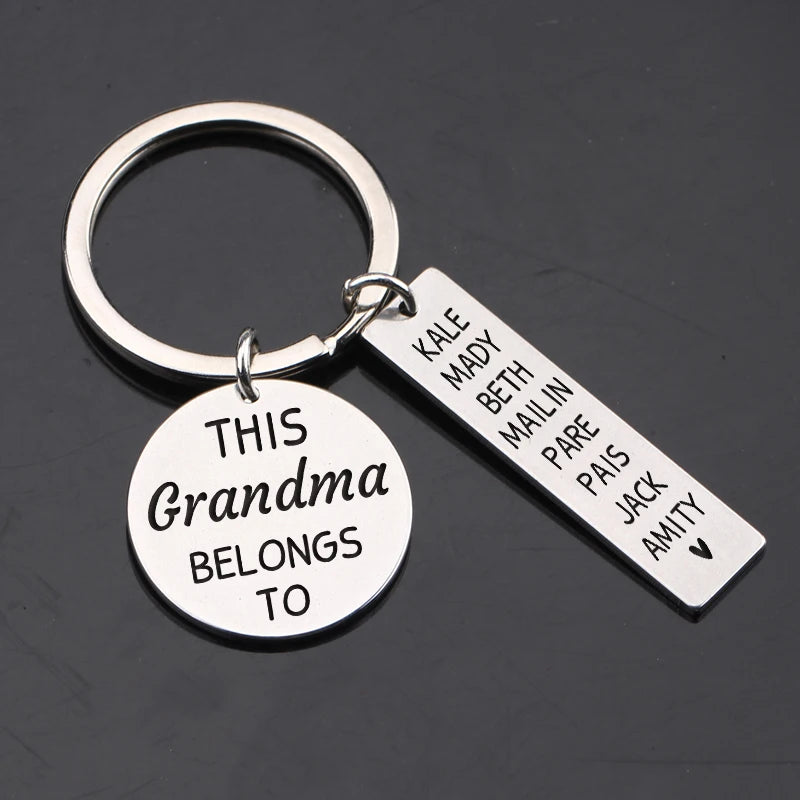 Personalized Name Stainless Steel Keychain - Three Colors